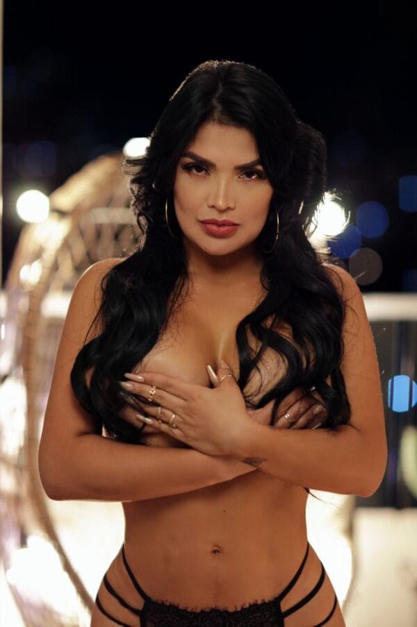 Mariana escort in Ibiza posing without a bra Mariana escort in Ibiza posing without a bra