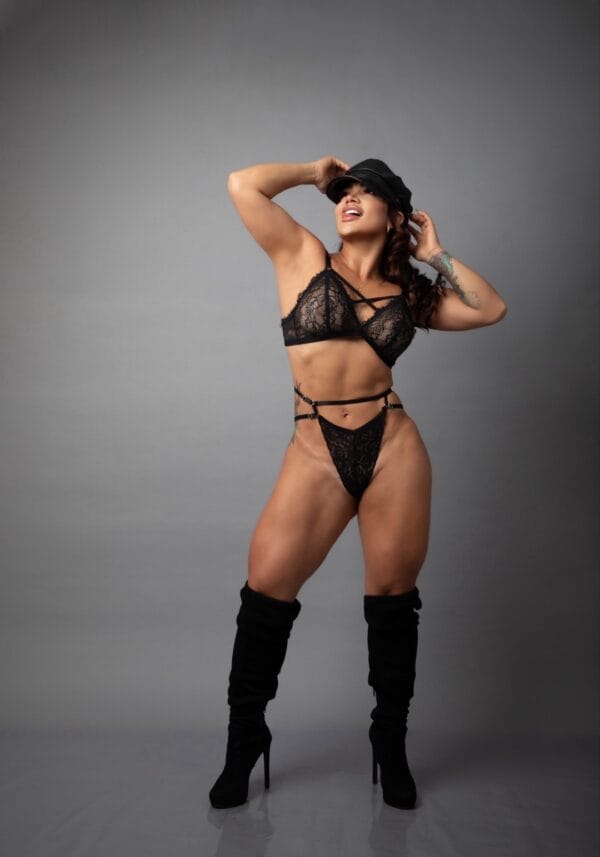 Mariana whore in Ibiza posing in black lingerie and black cap Mariana whore in Ibiza posing in black lingerie and black cap